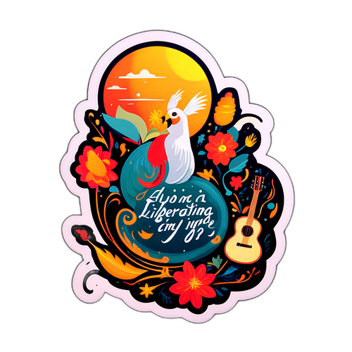 Un sticker libérateur inspiré des paroles des chansons de Raphaël