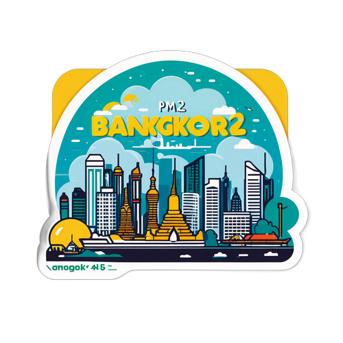 สติกเกอร์ pm 2.5 กรุงเทพ