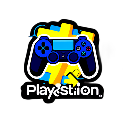 Diseño de un sticker que muestra los juegos más populares de PlayStation Plus en acción
