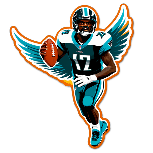 Sporty Michael Vick Sticker