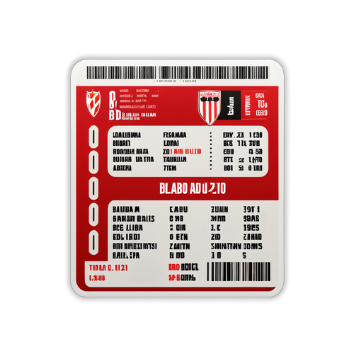 Ath. Bilbao - ManU ottelulippu