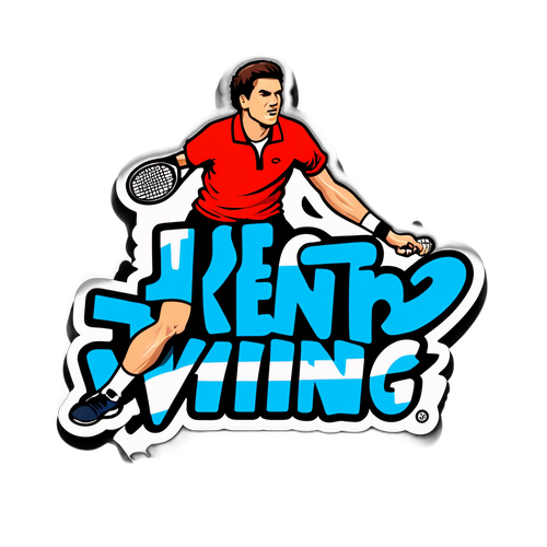 Aufkleber von Kamil Majchrzak mit dem Slogan 'Just Keep Winning'