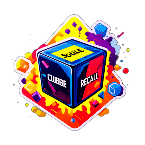 Aufmerksamkeit erregender Sticker für Cubbe Rückruf