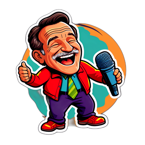 Gelukkige Robin Williams Sticker