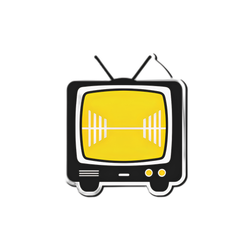 Adesivo Minimalista de Esporte com TV e Bola
