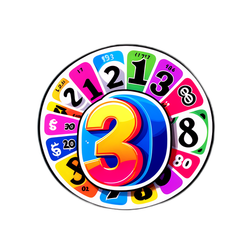 Adesivo de Números da Sorte