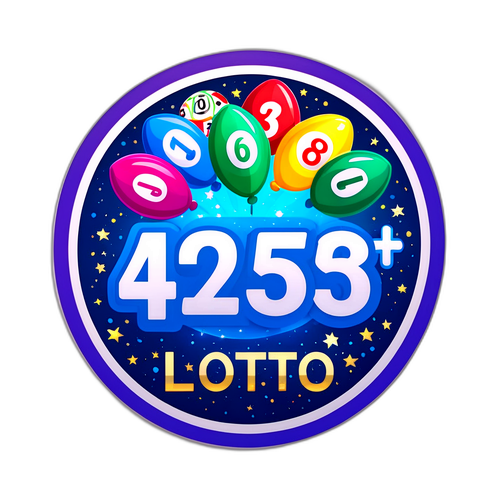 Glitzernder Lotto-Jackpot Aufkleber