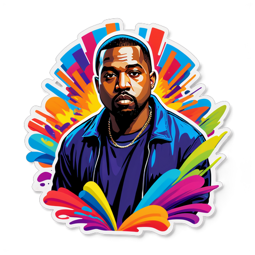 Ein farbenfrohes, dynamisches Design von Kanye West