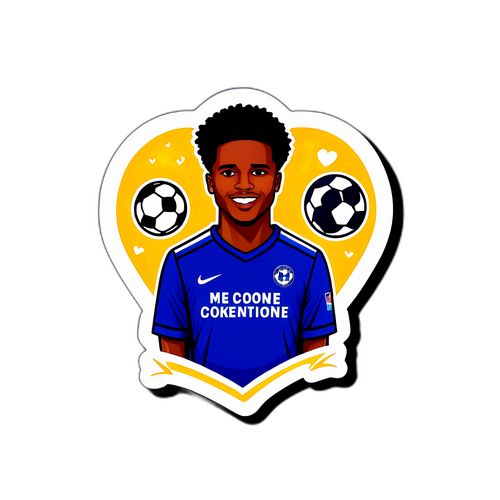Futbol Aşkı Mesajı Stickerı
