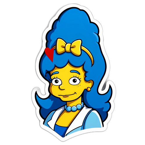Un sticker en homenaje a Marge Simpson