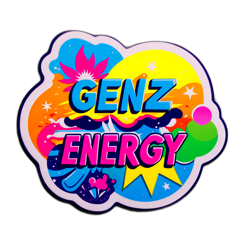 Gen Z Energy Sticker