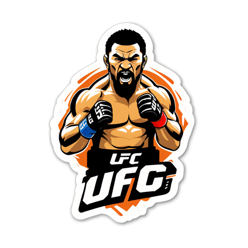 Akční UFC samolepka