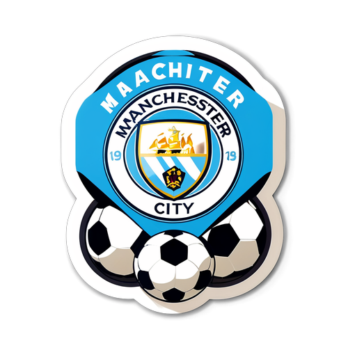 Stickers z logo Manchester City