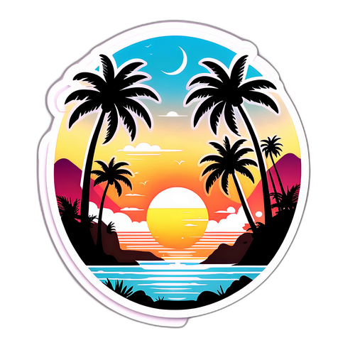 En fridfull Bali-landskap