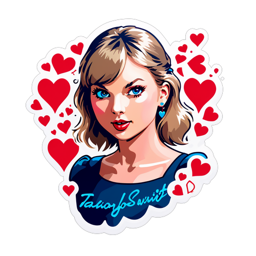 Ang Sticker na Magpapaibig sa Iyong Musika! Taylor Swift, Mga Nota at Puso sa Isang Konsiyerto sa Agosto!