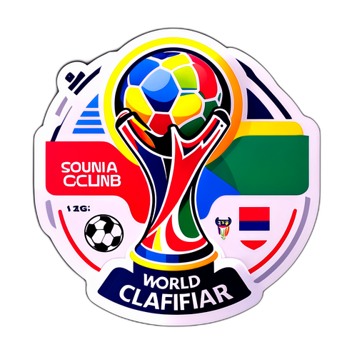 विश्व कप क्वालीफायर कार्यक्रम के लिए खेल स्टिकर