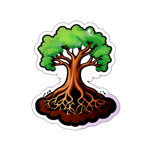 Yer Altındaki Kökler Stickerı
