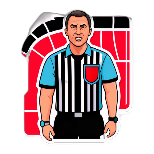 Árbitro Mostrando Tarjeta Roja
