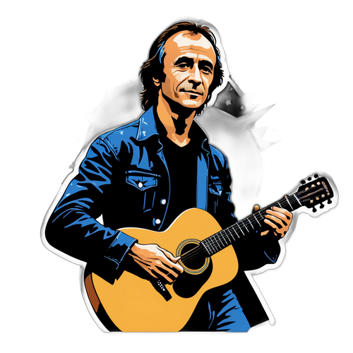 Jean Jacques Goldman met gitaar