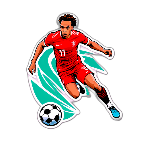 Yussuf Poulsen i aktion