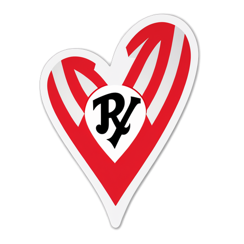 Sticker Minimalista de camiseta Rayo Vallecano