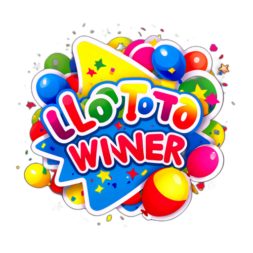 Winnend Lotto Ticket Sticker