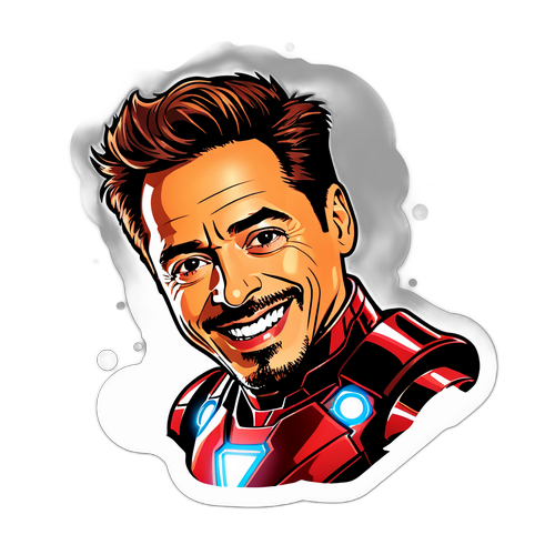 Charismatic Iron Man Sticker