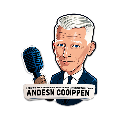 Informed and Engaged: Anderson Cooper Sticker