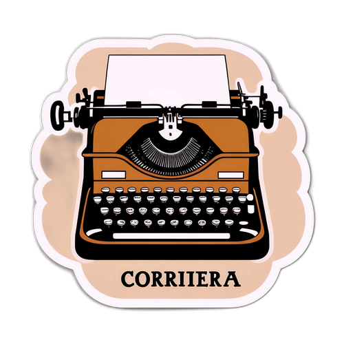 Adesivo Vintage per Corriere della Sera
