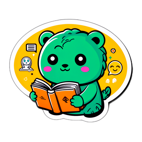 Ilustradong Bersyon ng Maskot ng Khan Academy