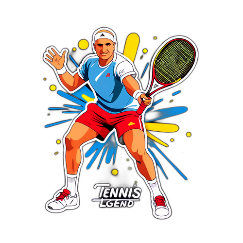 Sticker de André Agassi: Leyenda del Tenis