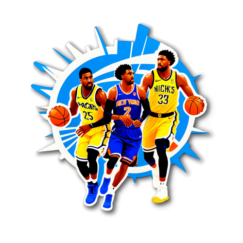 Sticker ng Pacers at Knicks na may Dramaticong Galaw