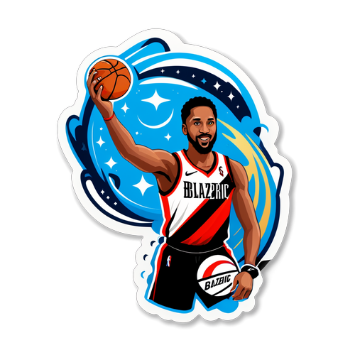 Sticker ng Trail Blazers vs Magic