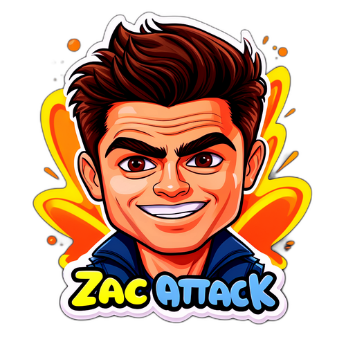 Zac Efron Karrikatur Sticker