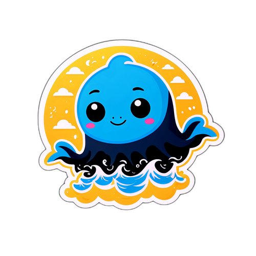 Deniz Canavarı Sticker