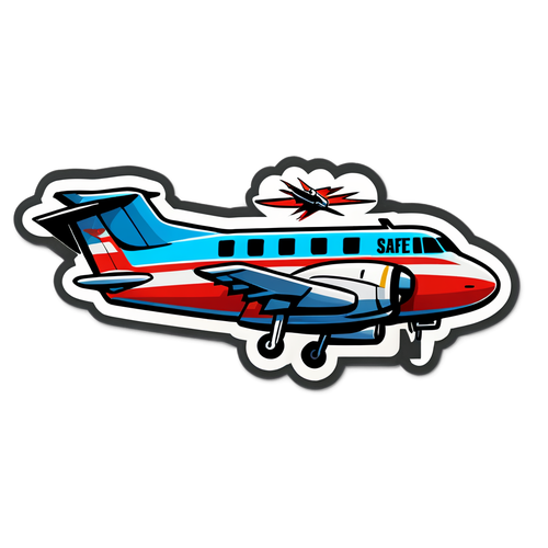 Comic-Style Rescue Mission Sticker