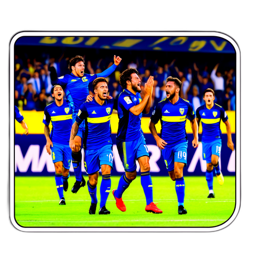 Momento emocionante de un partido entre Boca y Vélez