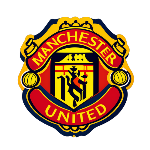 Manchester United-emblem med inspirerande citat om teamwork