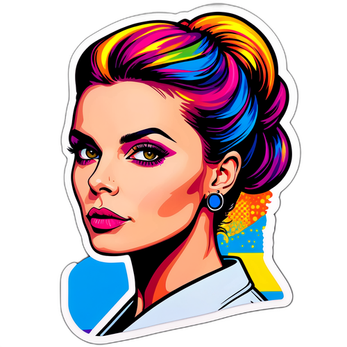Pop-Art-Porträt von Sophia Thomalla