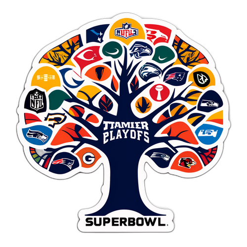 NFL Playoffs Tree Sticker