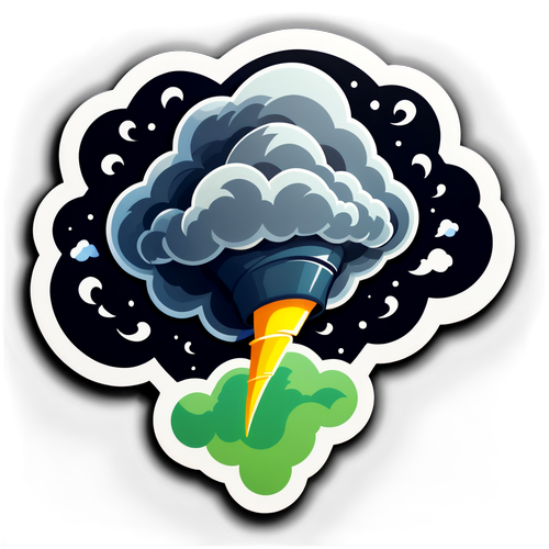 Le Sticker Tornade qui Électrisera votre Univers !