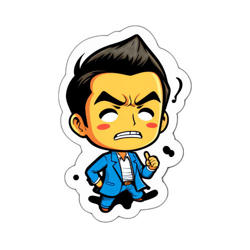 コメディキャラクターの面白いポーズ
