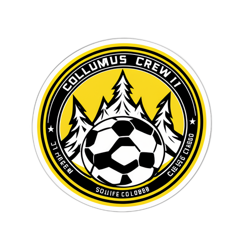 Stiker Terinspirasi Logo Columbus Crew