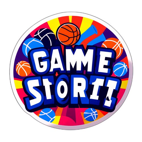 Makulay na Sticker ng Arena na Puno ng Tagahanga