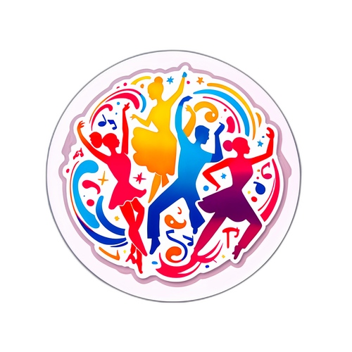 Tanssijuhlahenkinen tarra