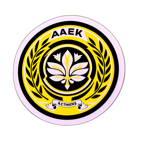 Αυτοκόλλητο που γιορτάζει την ΑΕΚ Αθηνών