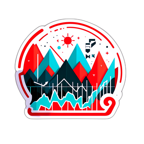 Stiker Abstrak Bursa Efek Indonesia