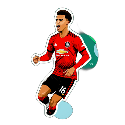 Sticker av Mason Greenwoods reise