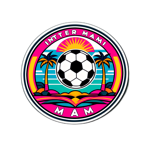 Design de sticker cu logo-ul Inter Miami