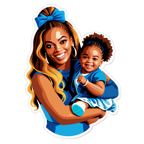 Fejringsklistermærke af Beyoncé og Blue Ivy